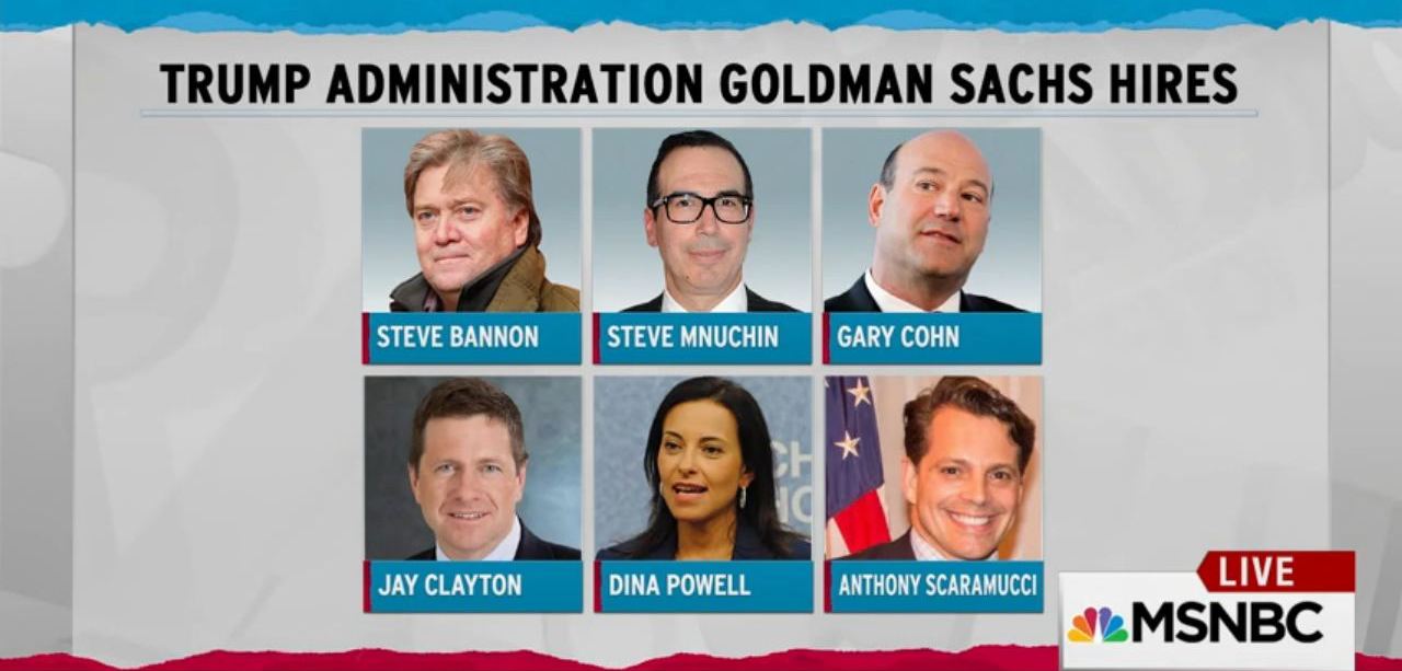 Goldman Sachs execs in Trump Admin